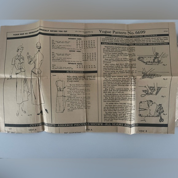 Extremely Rare Vintage 1940’s pattern making - Picture 2 of 6
